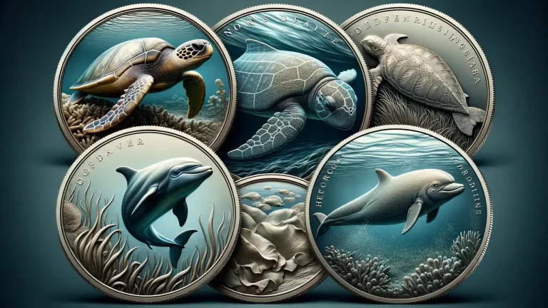 Examples of Coins Depicting Endangered Marine Animals